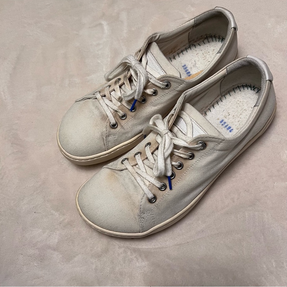 Birkenstock Arran white sneakers 39 8 no insoles